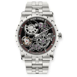 PRE-OWNED ROGER DUBUIS EXCALIBUR 42MM STAINLESS STEEL DARK GREY DIAL  RDDBEX0793