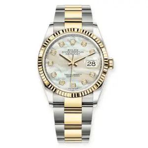 Pre-owned Rolex DateJust 36mm MOP-Diamond Set Dial 126233