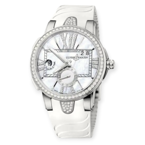 Pre-Owned Ulysse Nardin Executive Dual Time Steel 40mm MOP Dial 243-10B/391