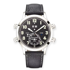 Pre-owned Patek Philippe Grand Complications Alarm Travel Time Platinum 42mm 5520P-001