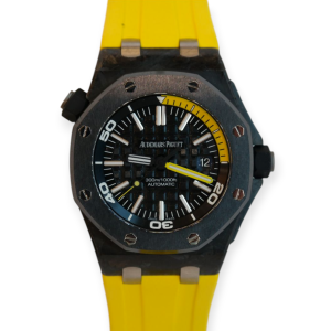 Pre-owned Audemars Piguet Offshore Diver Steel 42mm Carbon 15706AU.00.A002CA.01