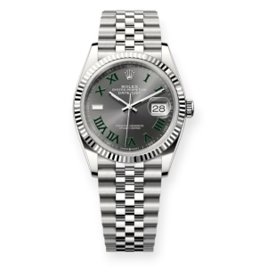 Pre-Owned Rolex DateJust Steel 36mm Slate Dial Jubilee Bracelet 126234-0045