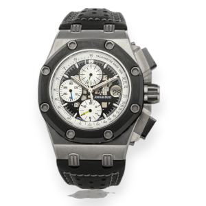 Pre-owned Audemars Piguet Royal Oak Offshore Rubens Barrichello II Limited Edition 44mm Titanium  26078IO.OO.D001VS.01
