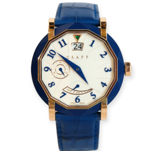 Pre-Owned Graff Star Grande Date Limited 50 Pieces 45mm Blue Ceramic & 18kt Rose Gold GSUSPBPG