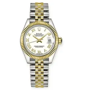 Pre-Owned Rolex DateJust 31mm White Roman Dial Oyster Bracelet 278273