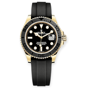 Pre-owned Rolex Yacht-Master 42mm Yellow Gold Black Dial Oyster 226658