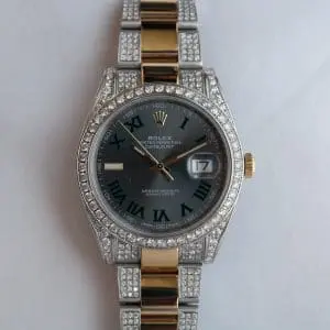 Pre-Owned Rolex DateJust Steel & Yellow Gold 41mm Wimbledon Dial Oyster Bracelet 126333 Afterset