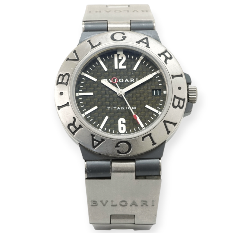 Pre-Owned Bvlgari Diagono Titanium Men's Watch TI 38 TA