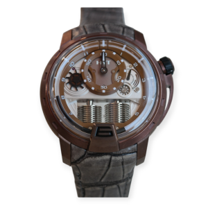 Pre-Owned HYT H1 Bronze Black Men's Watch RT Edition 148-TB-21-NF-RU