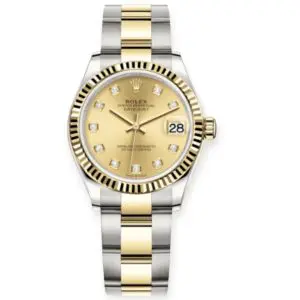 Pre-Owned Rolex DateJust 31mm Champagne Diamond-Set Dial Oyster Bracelet 278273-0025