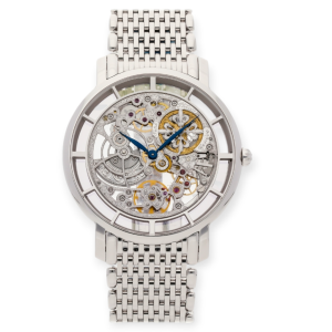 Pre-owned Patek Philippe Calatrava 5180/1G-001 39mm White Gold Complication Skeleton Men's Watch