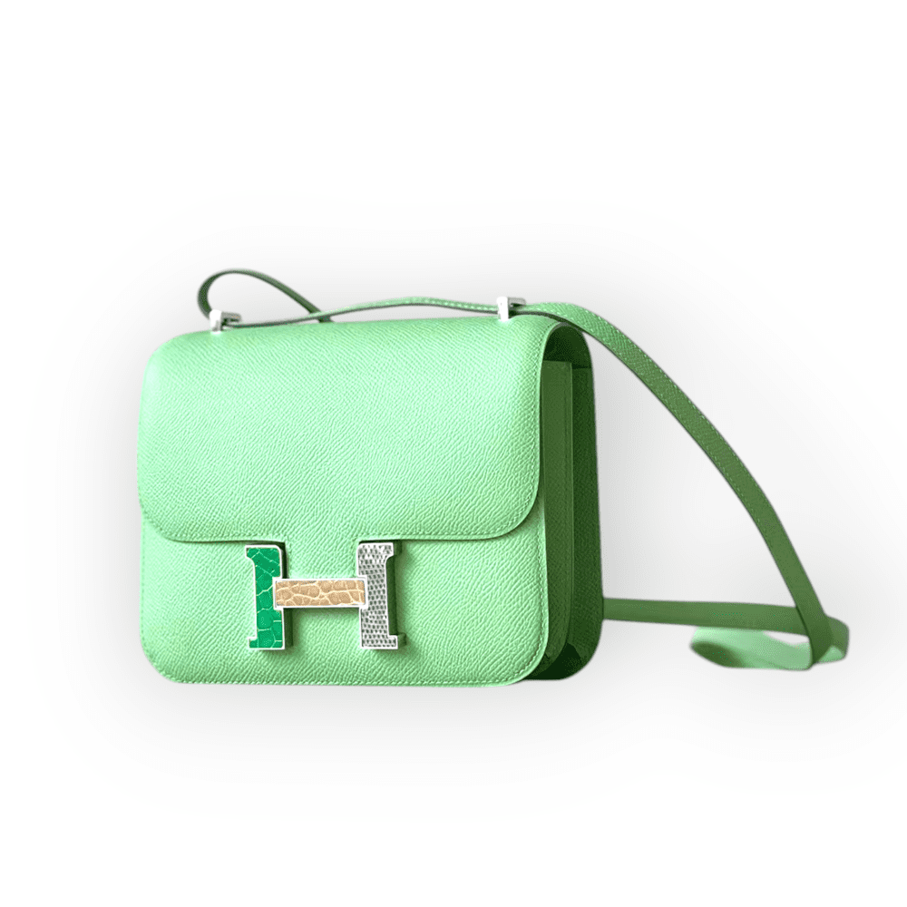 Pre-Owned Hermes Kelly Constance 18 Vert Criquet Limited Edition - Image 2