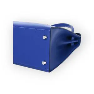 Pre-Owned Hermes Kelly 28 Sellier Bleu Royal Epsom With Palladium Hardware