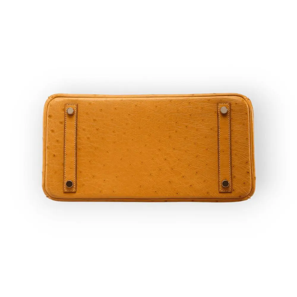 Pre-Owned Hermes Birkin 30 Tamac Camel Autruche Ostrich Gold Hardware - Image 3