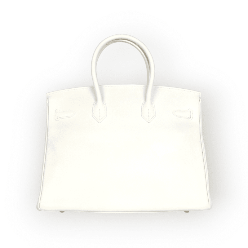 Pre-Owned Hermes Birkin 35 White Epsom Leather GHW