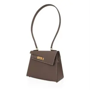 Pre-Owned Hermes Kelly 20 Sellier en Desordre Etoupe Epsom Leather