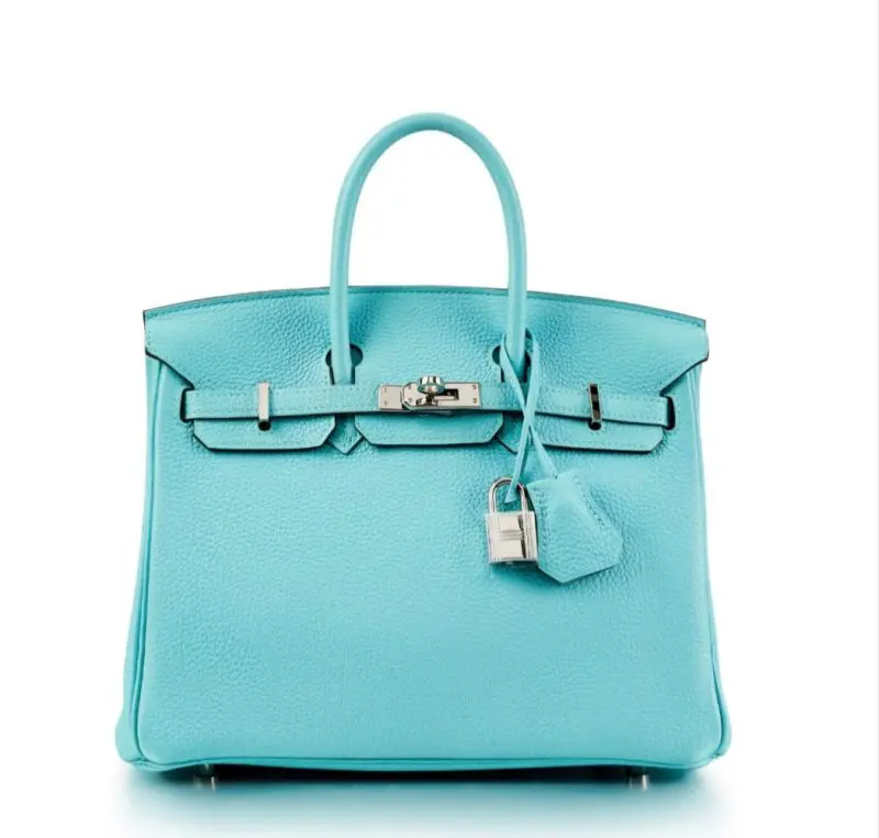 Pre-Owned Hermes Birkin 30 Togo Bleau Atoll With Palladium Hardware