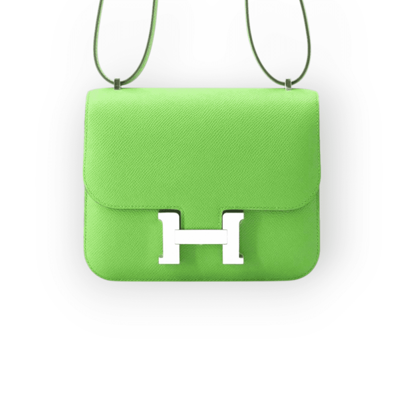Pre-Owned Hermes Constance 18 Vert Yucca Epsom Leather With Palladium Hardware