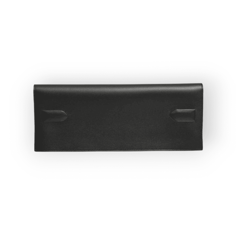 Pre-Owned Hermes Shadow Clutch Veau Swift Noir / Black