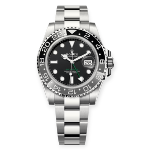 Pre-owned Rolex GMT-Master II "Bruce Wayne" OysterSteel 40mm Oyster 126710GRNR-0004