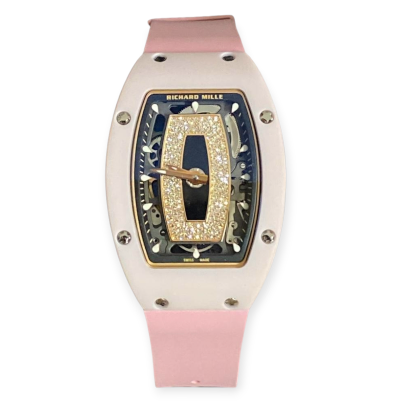 Pre-owned Richard Mille RM 07-01 Pink Ceramic Women's Watch