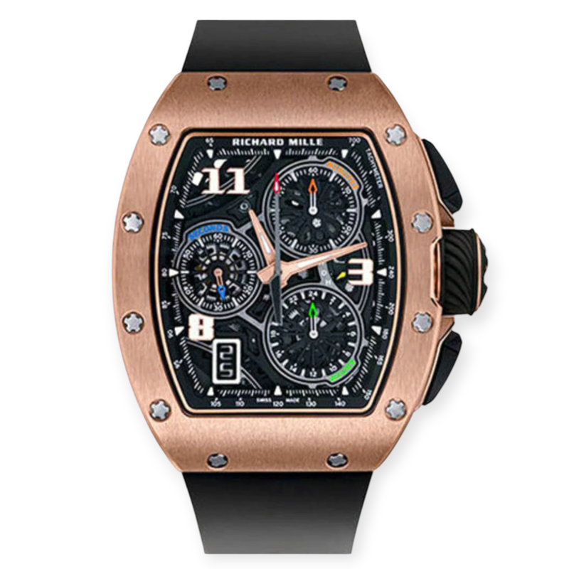 Pre-owned Richard Mille RM 72-01 Rose Gold Flyback Chronograph Men's Watch