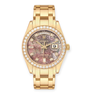 Pre-Owned Rolex Day Date Masterpiece Pearlmaster 39mm Yellow Gold MOP Diamond Dial 18948