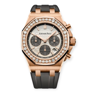 Pre-owned Audemars Piguet Royal Oak Offshore SelfWinding Chronograph 37mm Silver Dial Rose Gold 26231OR.ZZ.D003CA.01