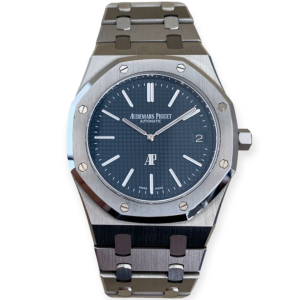 Pre-owned Audemars Piguet Royal Oak Steel Blue Dial "Jumbo" Extra Thin 39mm 15202ST.OO.1240ST.01.A