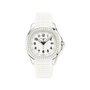 Pre-owned Patek Philippe Aquanaut Luce Stainless Steel 38.8mm White Dial Diamond Bezel 5267-200A-010