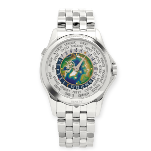 Pre-Owned Patek Philippe Complications World Time Automatic Earth Dial 39.5mm Men's Watch Platinum  5131/1P-001