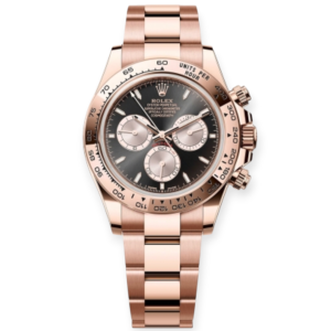 Pre-owned Rolex Cosmograph Daytona Rose Gold 40mm Bright Black & Sundust Dial 126505-0001