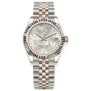 Pre-Owned Rolex DateJust 31mm Silver Floral Motif Diamond-Set Dial Jubilee Bracelet 278271-0032