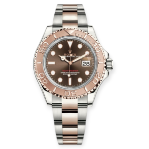 Pre-owned Rolex Yacht-Master 40mm Steel & Rose Gold Chocolate Dial Oyster 126621