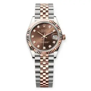 Pre-Owned Rolex DateJust 31mm Chocolate Diamond-Set Dial Jubilee Bracelet 278271-0028
