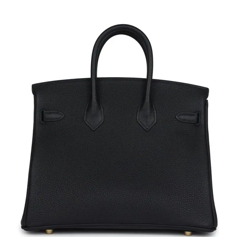 Pre- Owned Hermes Birkin 25 Veau Togo Noir leather GHW