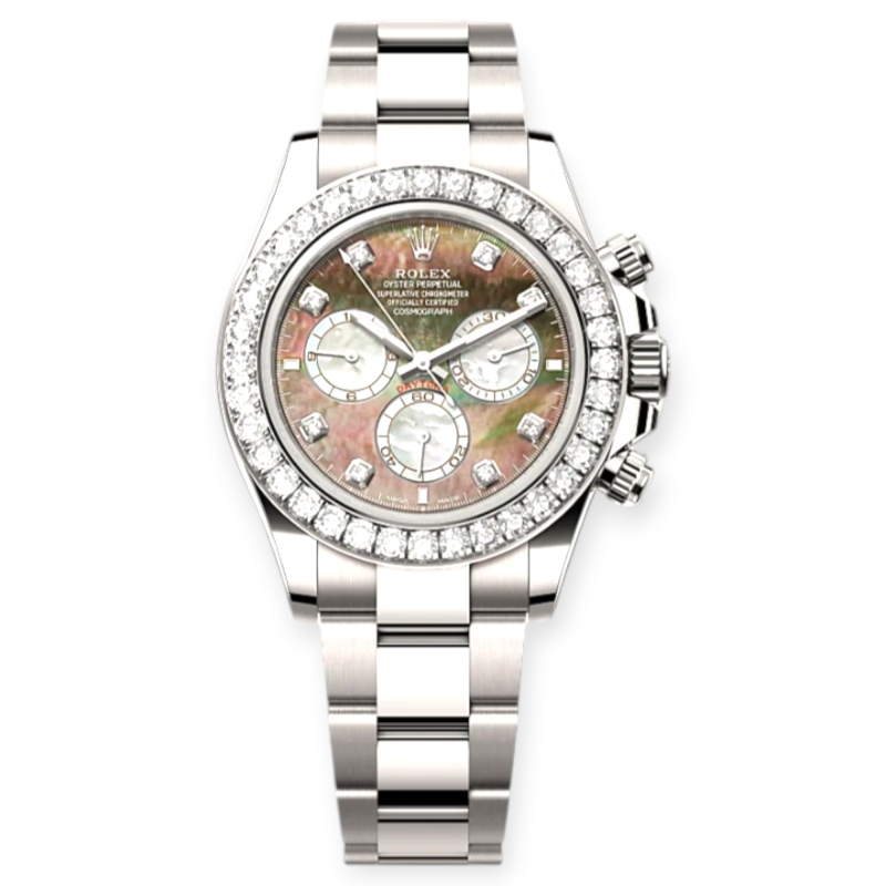 Pre-Owned Rolex Cosmograph Daytona White Gold 40mm Black & White MOP 126579RBR-0001