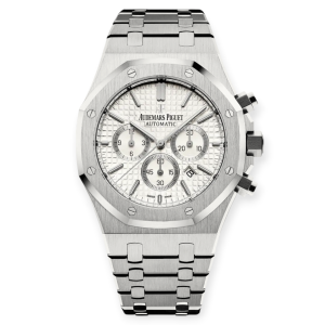 Pre-Owned Audemars Piguet Royal Oak Chronograph 41mm Stainless Steel White Dial 26320ST.OO.1220ST.02