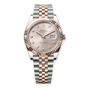 Pre-Owned Rolex DateJust Steel & Rose Gold 41mm Sundust Diamond-Set Dial  126331-0008
