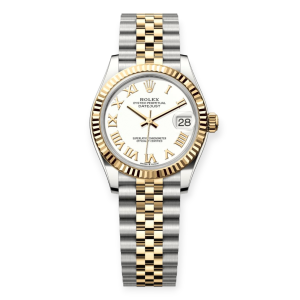 Pre-Owned Rolex DateJust Steel & Yellow Gold 31mm White Roman Dial Jubilee 278273-0002