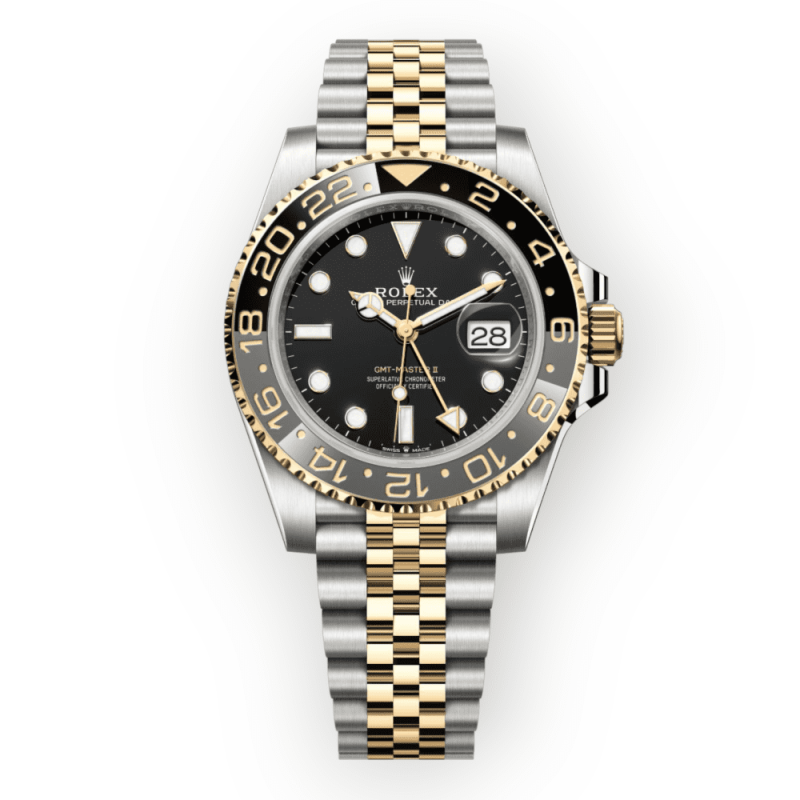 Pre-Owned Rolex GMT-Master II Steel and Yellow Gold 40mm Jubilee  126713GRNR