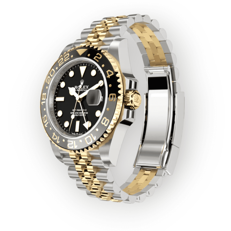 Pre-Owned Rolex GMT-Master II Steel and Yellow Gold 40mm Jubilee  126713GRNR