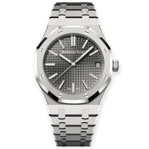 Pre-owned Audemars Piguet Royal Oak Stainless Steel Grey Dial 41mm 15510ST.OO.1320ST.10