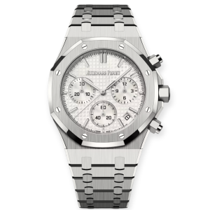 Pre-owned Audemars Piguet Royal Oak Chronograph Stainless Steel White Dial 41mm  26240ST.OO.1320ST.07