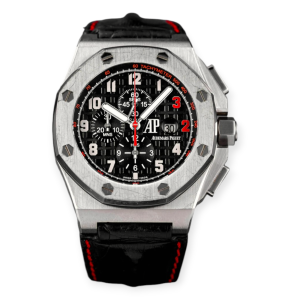 Pre-Owned Audemars Piguet Royal Oak Offshore Chronograph Shaquille O' Neal Edition 48mm Stainless Steel Leather Bracelet Limited Edition 26133ST.O0.A101CR.01