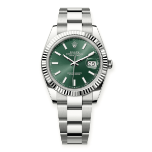 Pre-Owned Rolex DateJust 41mm Mint Green Dial Oyster 126334-0027