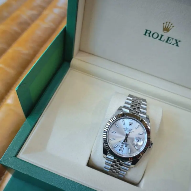 Pre-Owned Rolex DateJust 41mm Silver Dial Jubilee 126334-0004