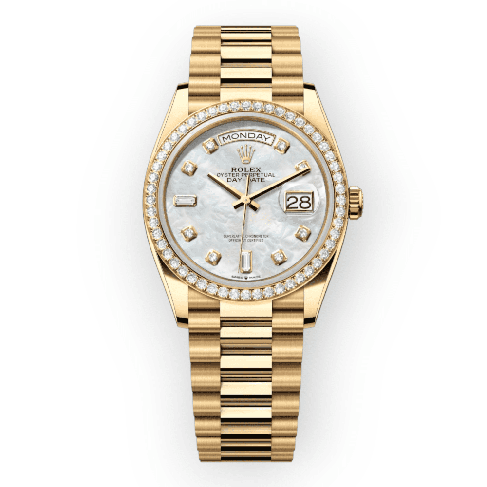 Pre-Owned Rolex Day-Date Yellow Gold 36mm MOP
