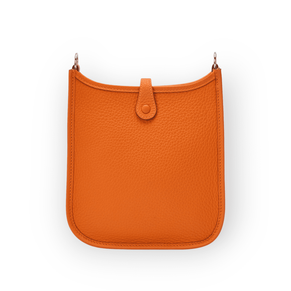 Pre-Owned Hermes Evelyne TPM Taurillon Clemence Orange PHW - Image 3