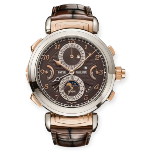 Pre-Owned Patek Philippe Grand Complications Manual Winding White Gold & Rose Gold Grandmaster Chime 6300GR